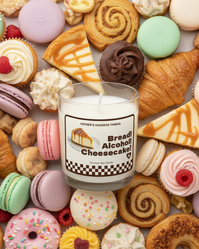 ESTHER'S FAVORITE THINGS CHEESECAKE CANDLE