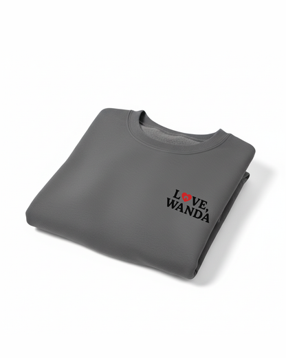 LOVE WANDA CREWNECK SWEATSHIRT
