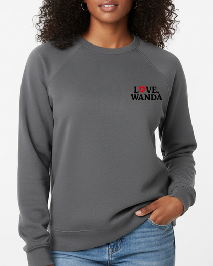LOVE WANDA CREWNECK SWEATSHIRT