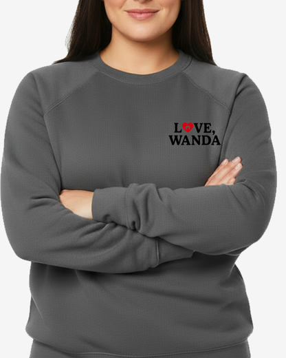 LOVE WANDA CREWNECK SWEATSHIRT