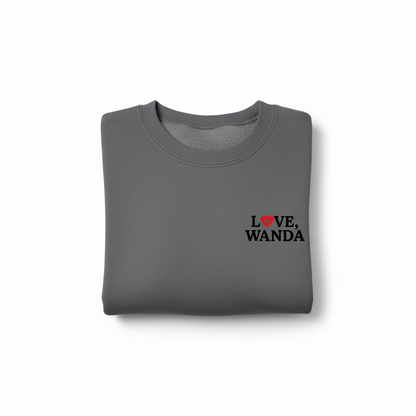 LOVE WANDA CREWNECK SWEATSHIRT